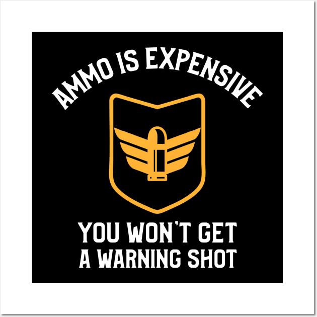 You Won't Get A Warning Shot Guns Wall Art by OldCamp